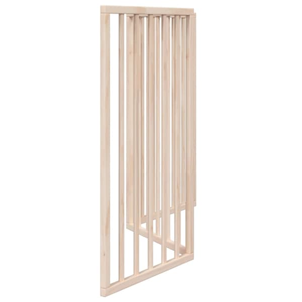 vidaXL Hopfällbar säkerhetsgrind för hundar, 3 paneler, 150 cm