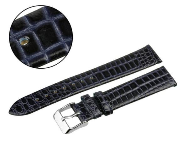 PACIFIC BELT 20 MM W57 SNAKE marinblått bälte, limmat