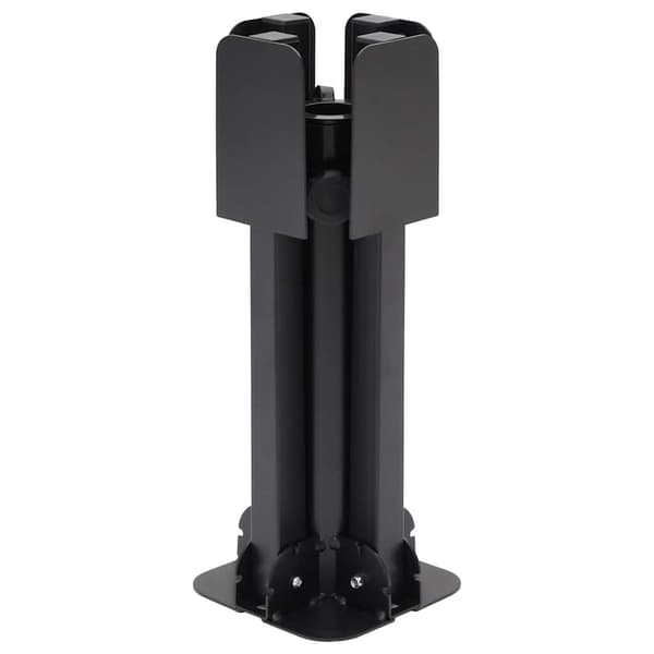 vidaXL foldbar parasolfod til Ø38/48 mm stænger blank sort