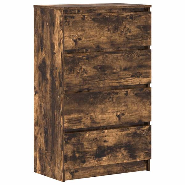 vidaXL kommode, røget eg, 60x35x98,5 cm