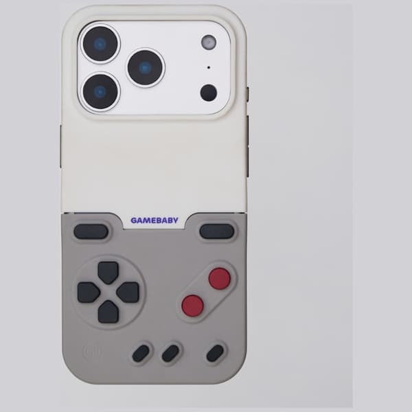 GAMEBABY-skal med handkontroll för iPhone 17 Pro grått