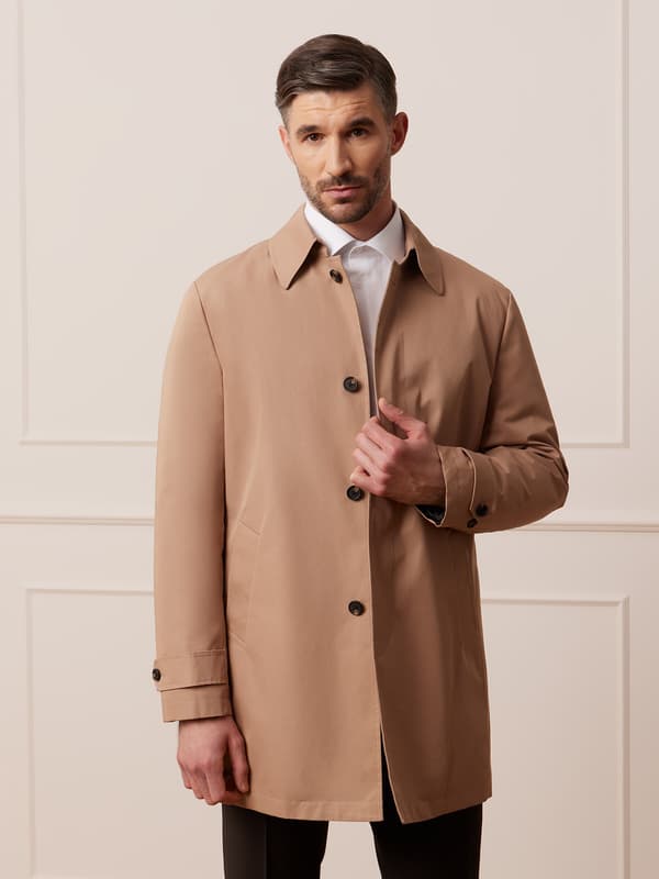 BEIGE MANCHESTERFRAKKE 52