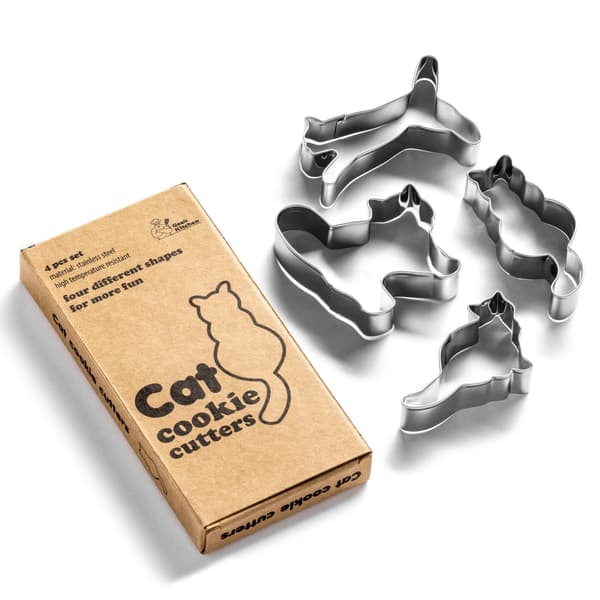 CAT-pikkuleipämuotti 4 kpl UUSI