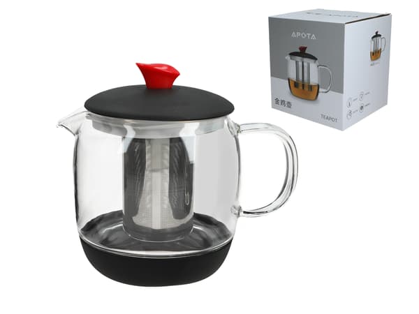 Glaskedel med infuser