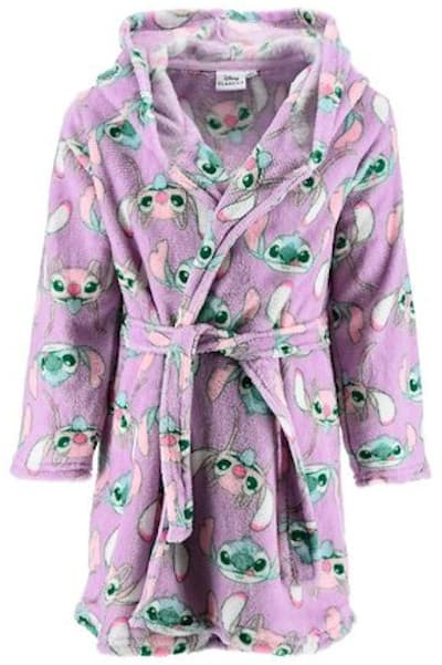Stitch badekåbe varm blød lilla 104