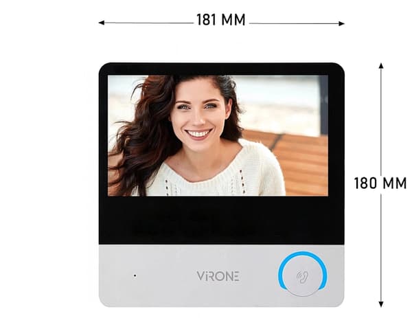 WiFi Video Intercom TUYA App Nøgleringe Fuld HD Touchskærm RFID 7'