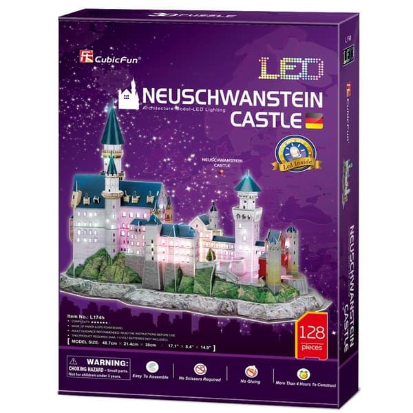 3D LED-PUSSEL NEUCHWANSTEIN SLOTT 5102