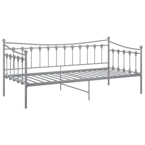 vidaXL Soffram grå metall 90x200 cm