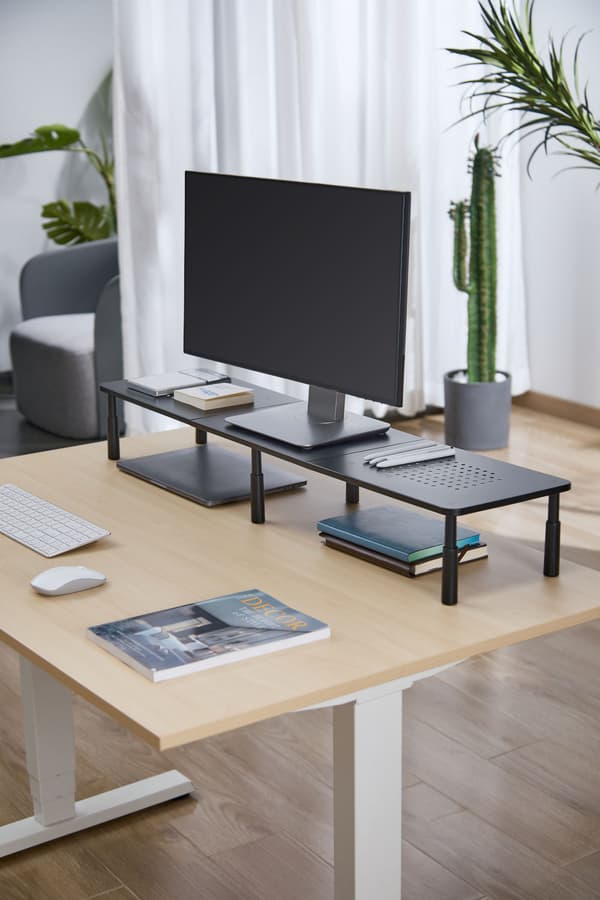 MOZOS SPM2 BORD STATIV HYLDE TIL TO MONITORER