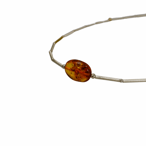Cognac rav halskæde - Baltisk rav Collier