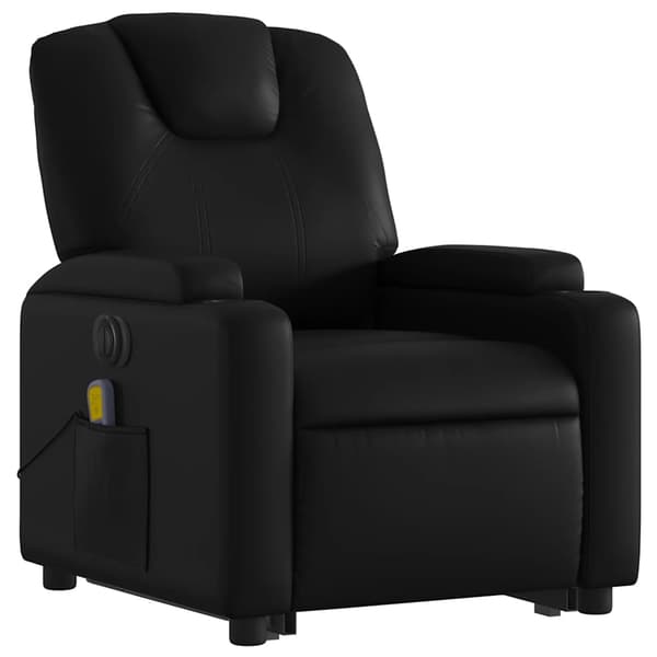 vidaXL elektrisk lænestol med massage, sort