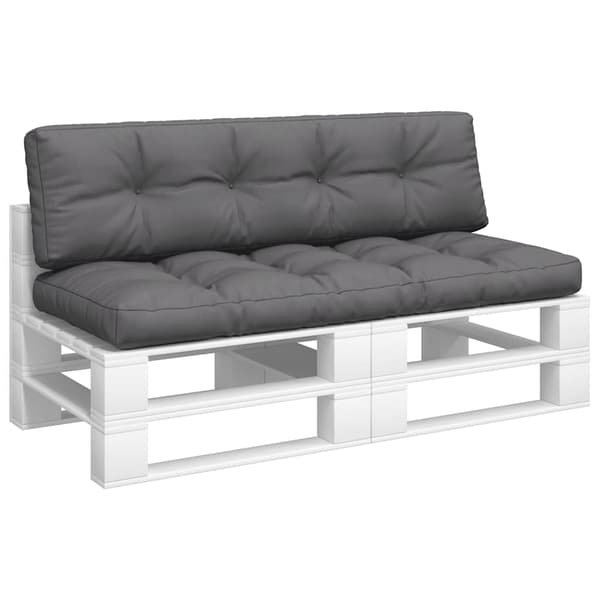 vidaXL Pallsoffkuddar, 2 st, Antracit, Tyg