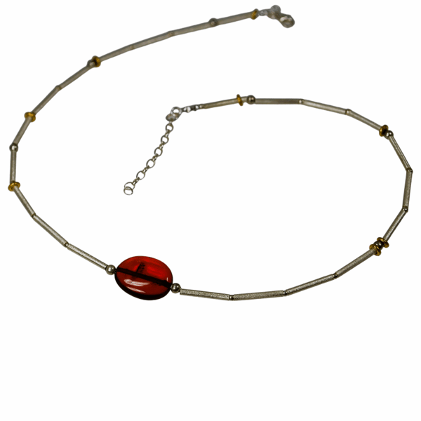 Cognac rav halskæde - Baltisk rav Collier