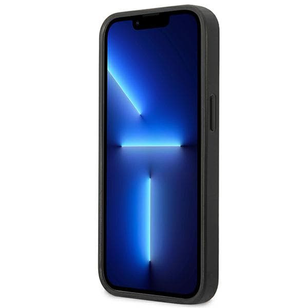Karl Lagerfeld Saffiano Plaque-etui til iPhone 13, sølv