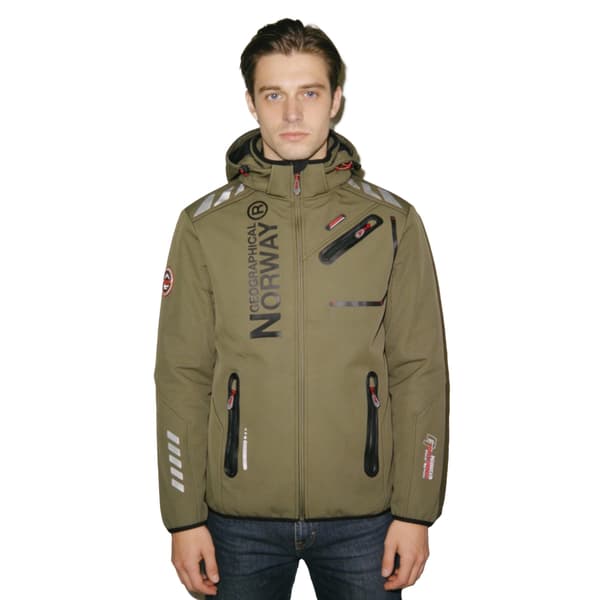 Geographical Norway Royaute softshell jakke khaki og sort herre M