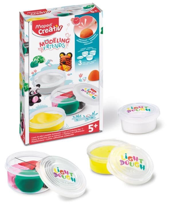 Creativ. Friends modellervoks refill 2x18g, 1x31g.