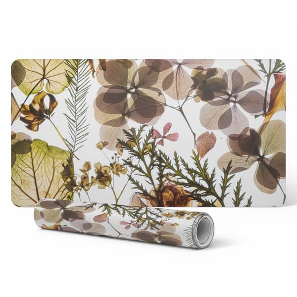 Designer laptopskyddsmåtte tørrede blade og blomster 90x45 cm