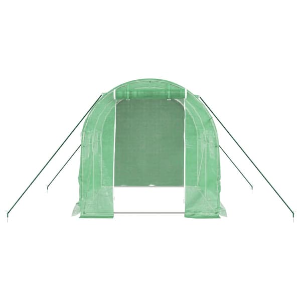 vidaXL drivhus med stålramme, 4 m², 2x2x2 m