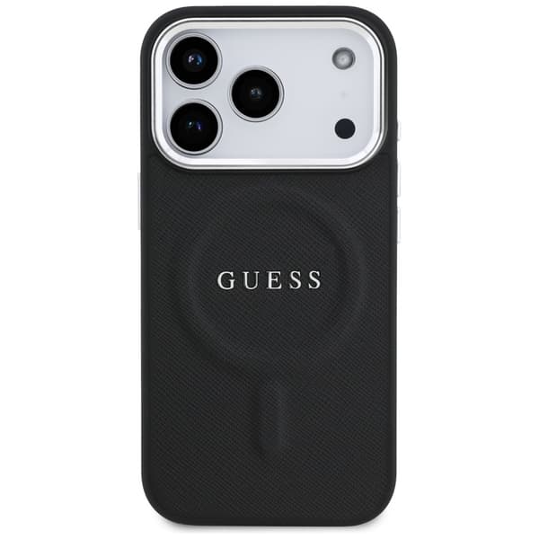 Guess Classic Logo MagSafe-etui til iPhone 17 Pro, sort