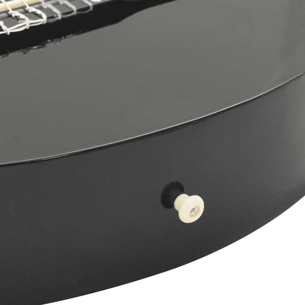vidaXL Klassisk gitarr med cutaway, 6 strängar och equalizer, svart