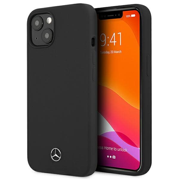 Mercedes Silikone Line Etui til iPhone 13 mini, Sort