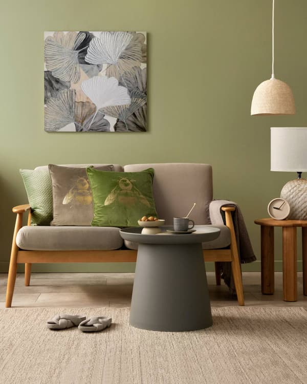 BLINK pudebetræk 45x45 mursten/hør