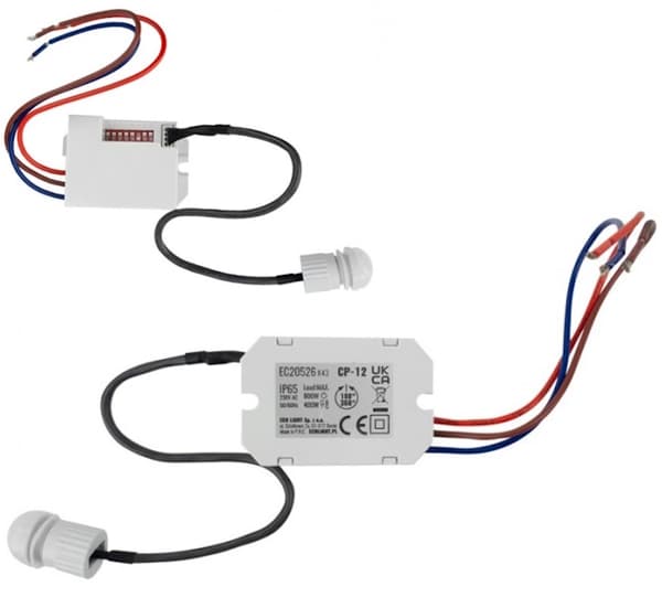PIR-rörelsesensor med utomhusprob 800W 360° 230V 6m Vit EcoLight