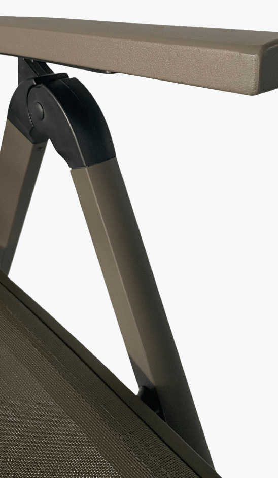 Justerbar, foldbar havestol - 7 positioner - Kaffebrun