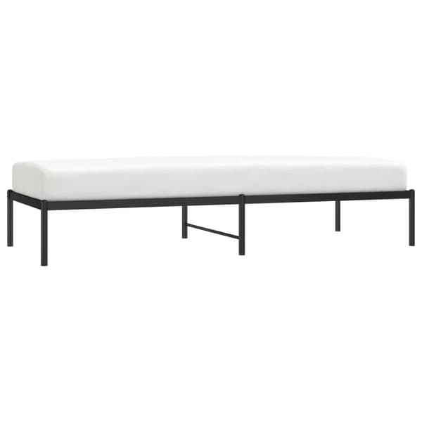 vidaXL metalsengestel sort 80x200 cm