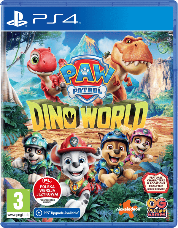 Paw Patrol: Dinosaur World PS4-spil (Blu-ray-disk)