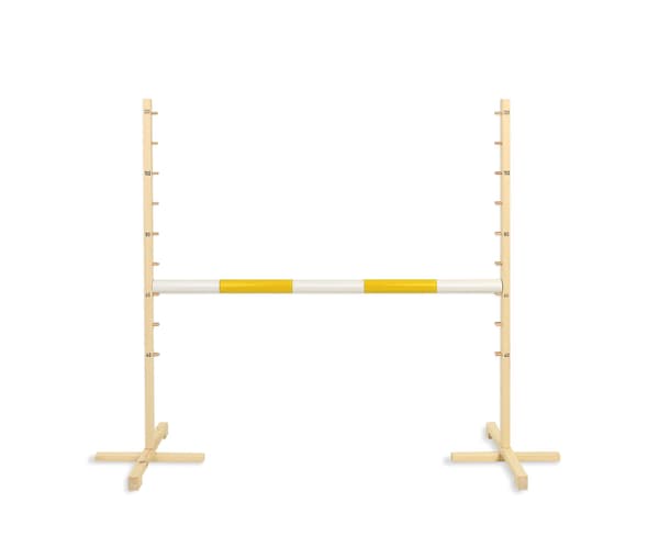Hoppstängsel för hobbyhäst 120 cm, gul balk