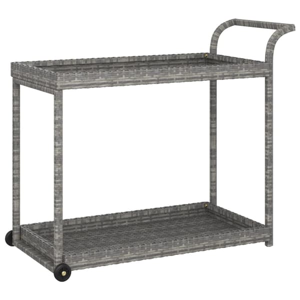 vidaXL Baarikärry, Harmaa, 100x45x83 cm, Polyrottinki