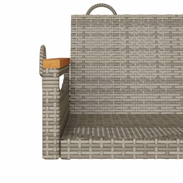 vidaXL Keinutuoli, harmaa, 109x62x40 cm, polyrottinki