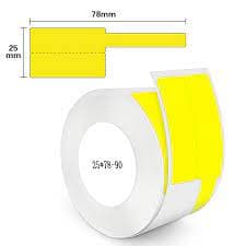 Niimbot kabeletiketter 25x78 mm - 90 st gula