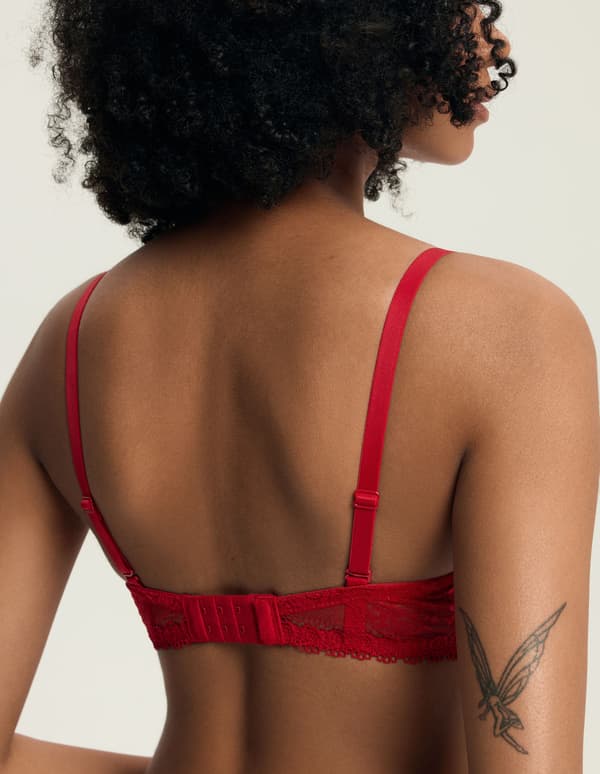 Julietta Henderson Push-up-bh | Röd 80A