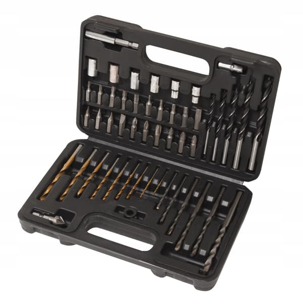 SET MED BORRAR, BITS, BORRAR, HYLSOR OCH BITS 50 DELAR