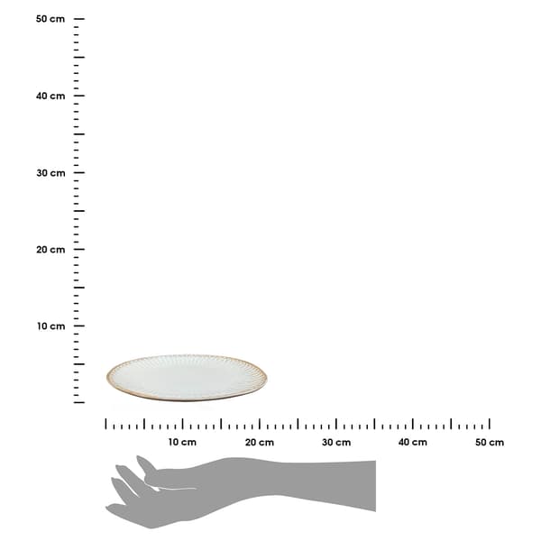 Keraaminen ruokalautanen, harmaa, Grau