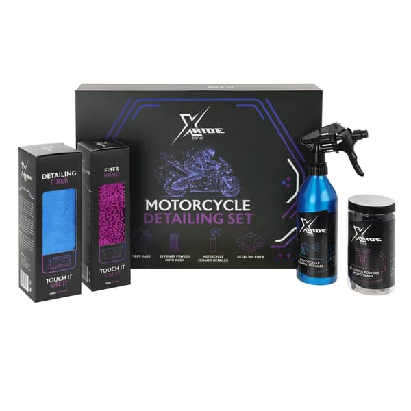 XZONE MOTORCYKELVASK- OG PLEJEKIT KERAMISK BESKYTTELSE 4 ELEMENTER