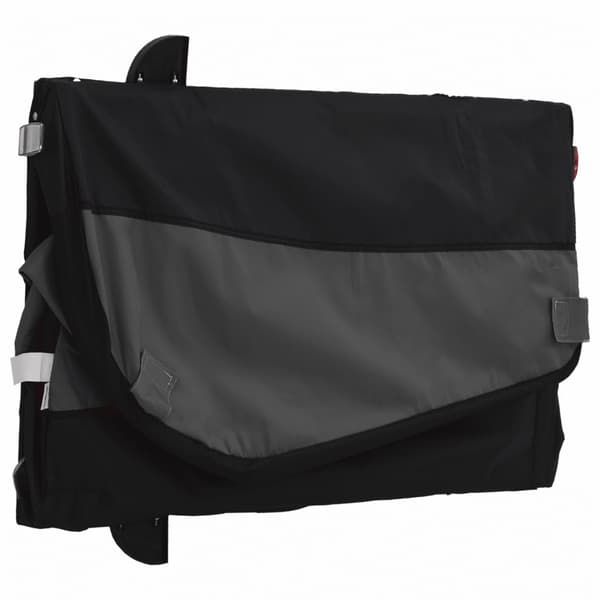 vidaXL cykelanhænger, sort, 45 kg, jern