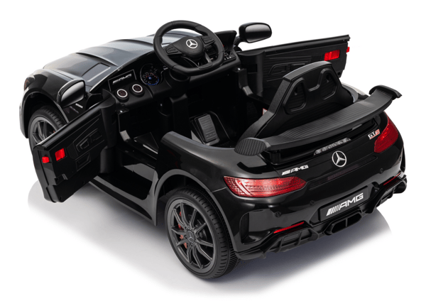 Mercedes GTR sort batteridrevet bil
