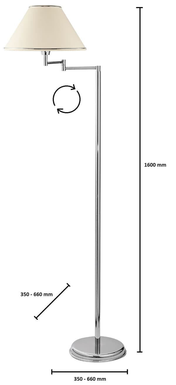 BEGAMO justerbar gulvlampe