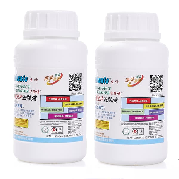 LCD-polariserings-limfjerner 8222 250 ml x2