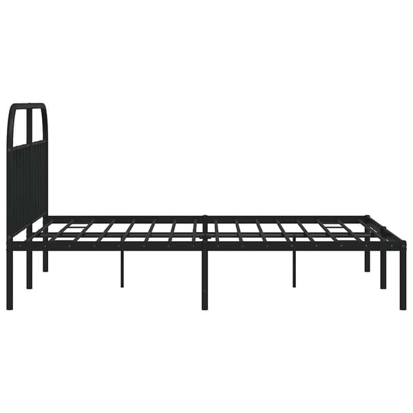vidaXL metalsengestel med hovedgærde sort 183x213 cm