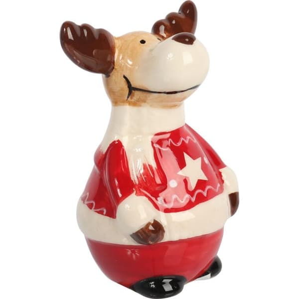 Keramisk julfigur 9 cm skandinavisk stil