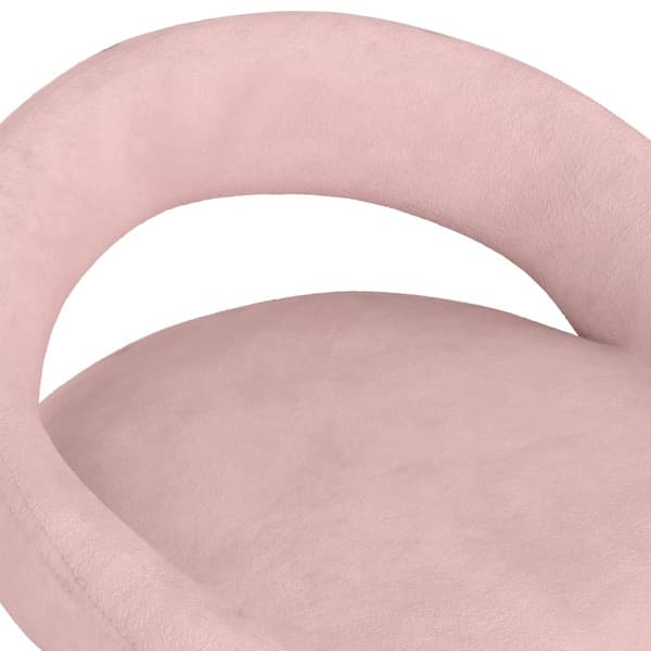 vidaXL Barstolar, set om 2, rosa, klädda i sammet