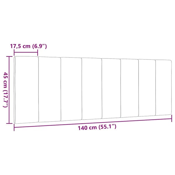 vidaXL hovedgærdehynde, sort, 140 cm, stof
