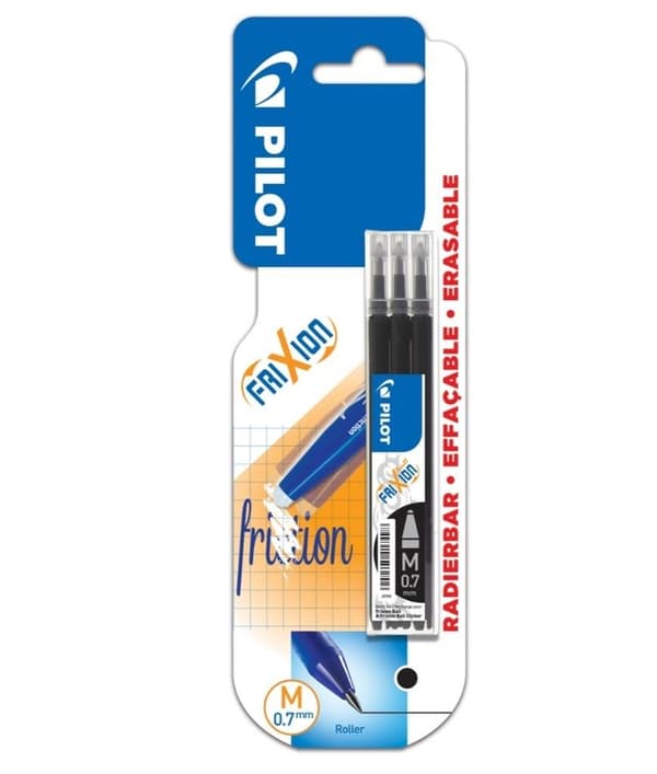 FriXion 0,7 svart bläckpatron 3 st PILOT
