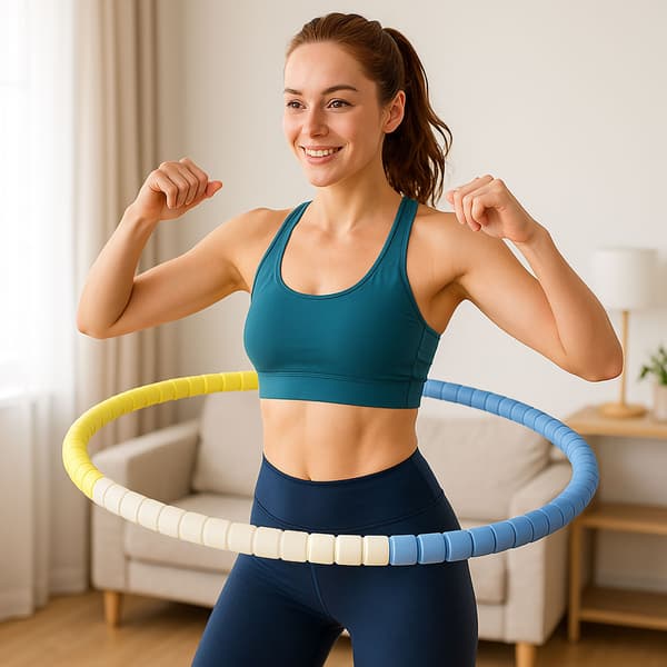 BC Hula Hoop til maveøvelser, foldbart slanke-massagehjul