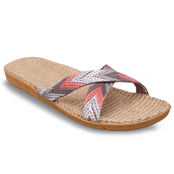 Ljusa stråflip-flops röda 42/43