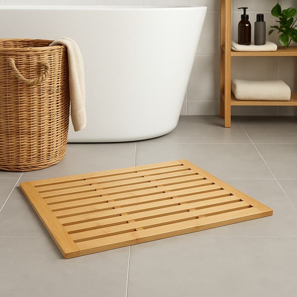 Stor bambus bademåtte 45×62 cm